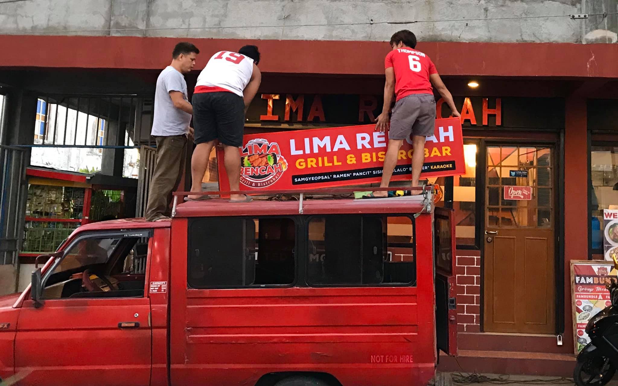 Installation of our... - Lima Rencah Grill & Bistrobar