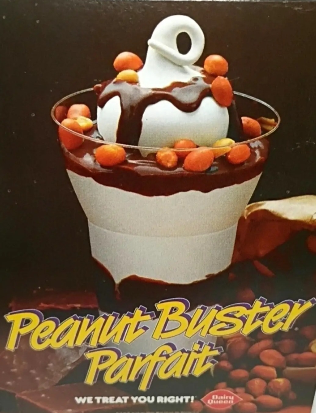 80’s パフェ ミラー creamy & luscious DQ's Peanut Buster Parfait in the late 80s!