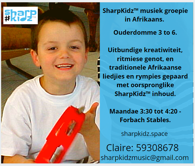 SharpKidz Music - ♥ ♥ ♥ Kom sing en speel saam in... | Facebook