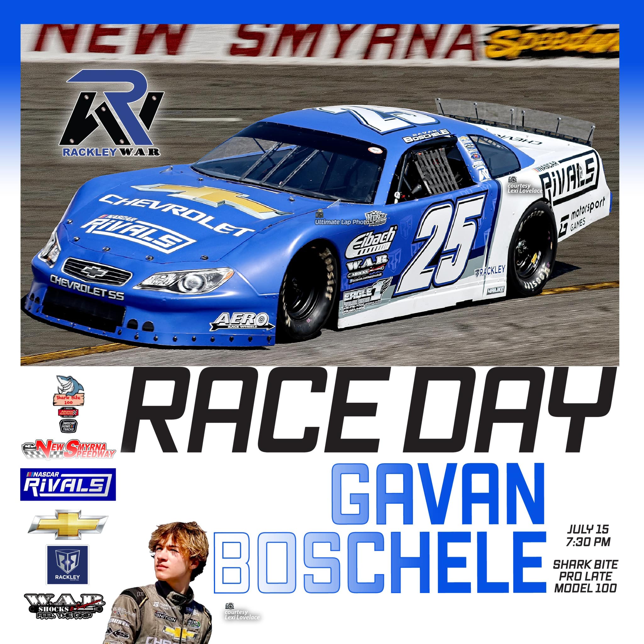 Rackley - Coming up TODAY at New Smyrna Speedway! 100 laps for Gavan ...