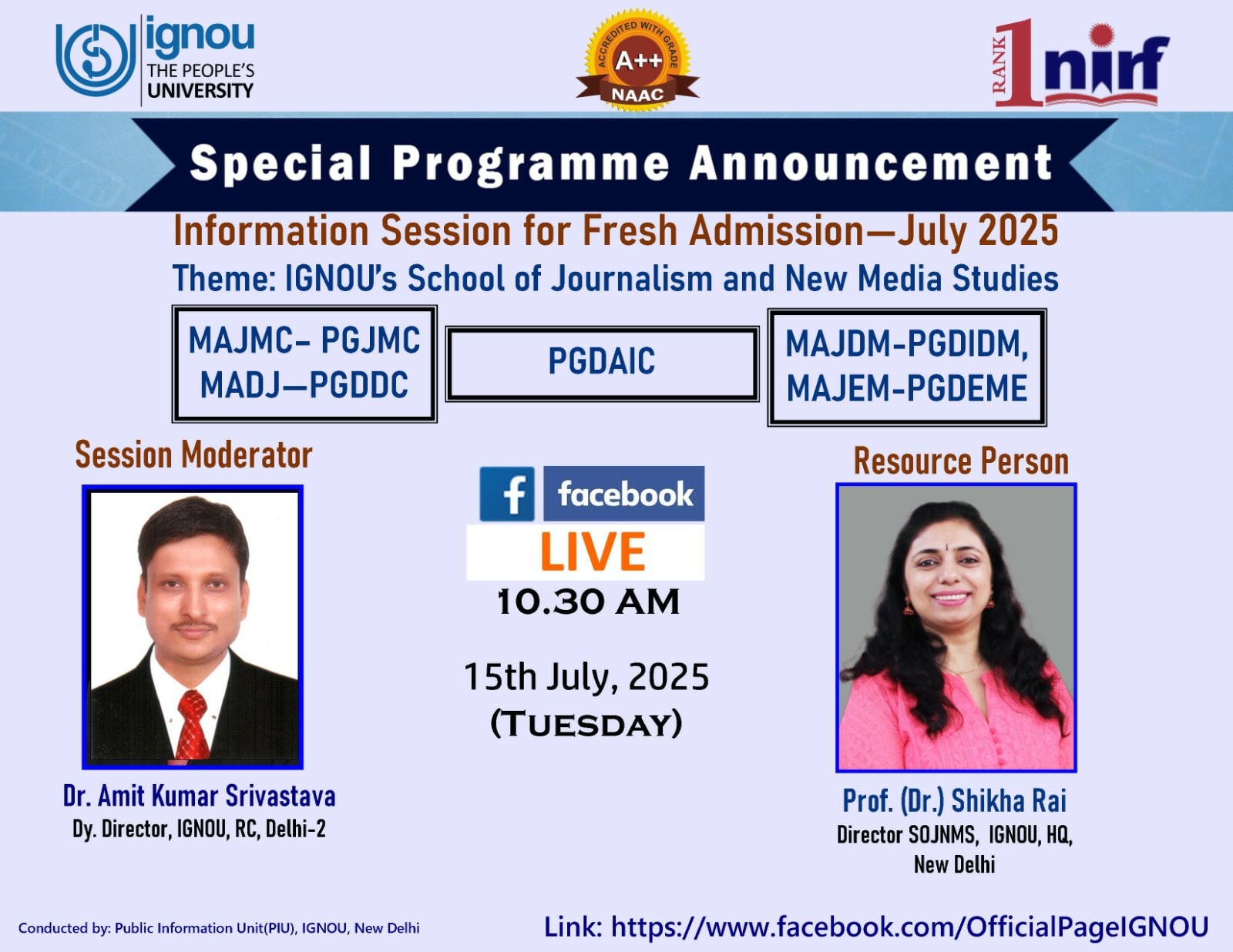 Indira Gandhi... - Indira Gandhi National Open University