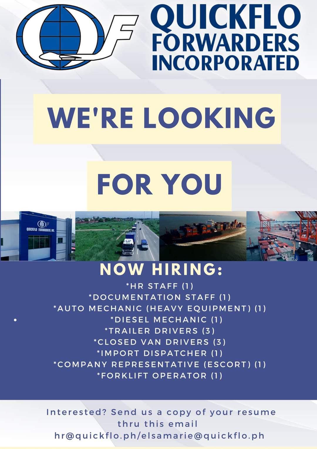Quickflo Forwarders Incorporated | Parañaque