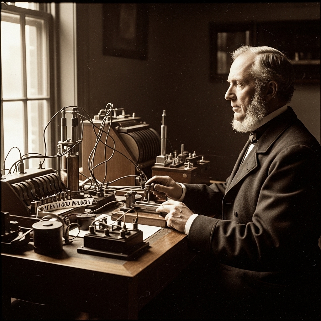 Old - The telegraph invention by Samuel Morse in 1844 revolutionized ...
