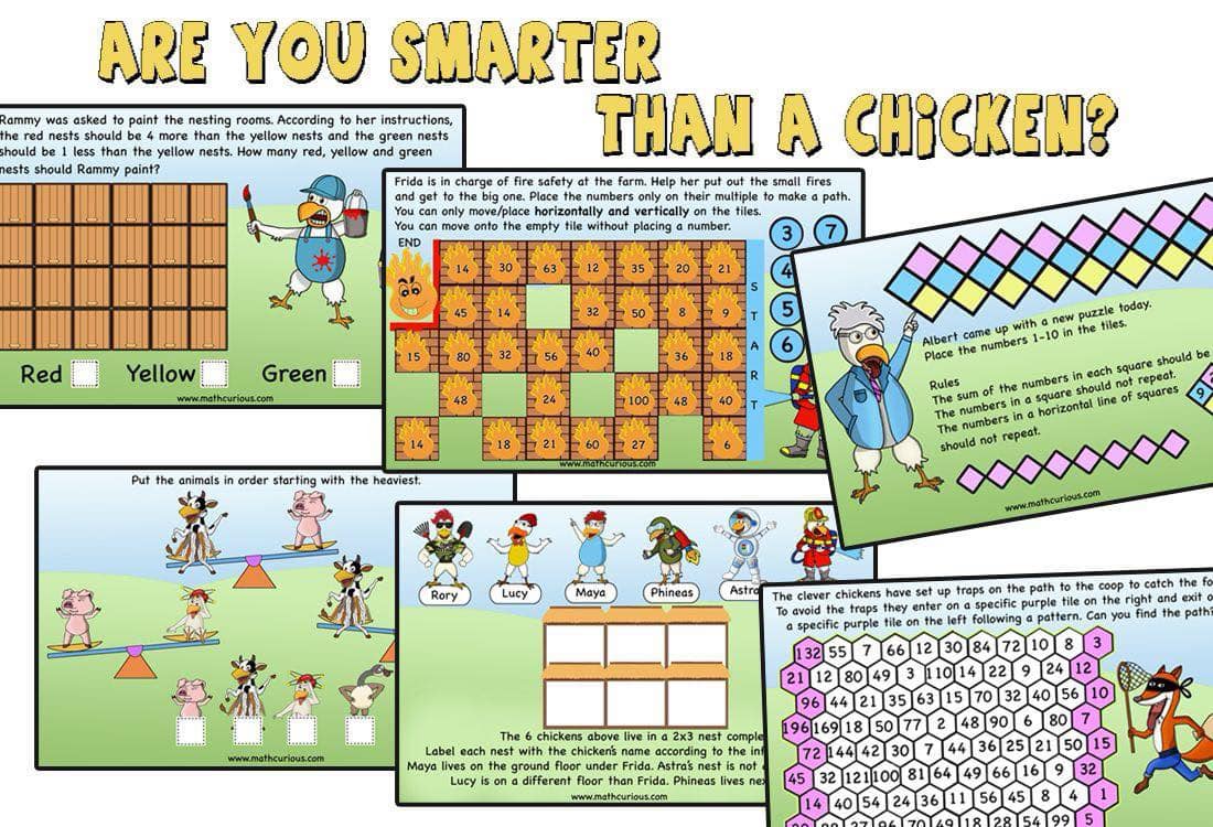 Expert Primary Maths Teaching | Spring Puzzles with the famous chickens ...