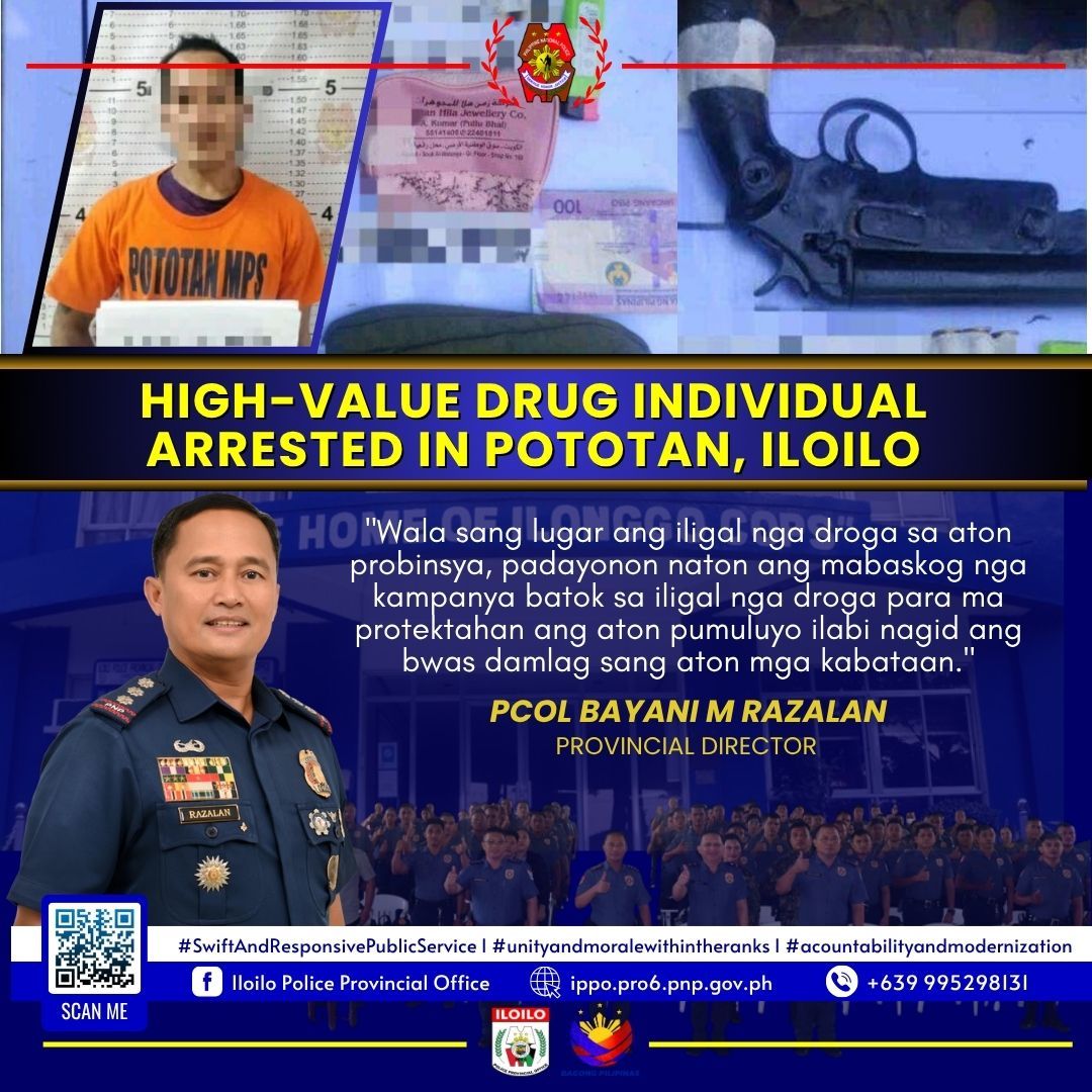 Iloilo - HIGH-VALUE DRUG INDIVIDUAL ARRESTED IN POTOTAN, ILOILO Santa ...
