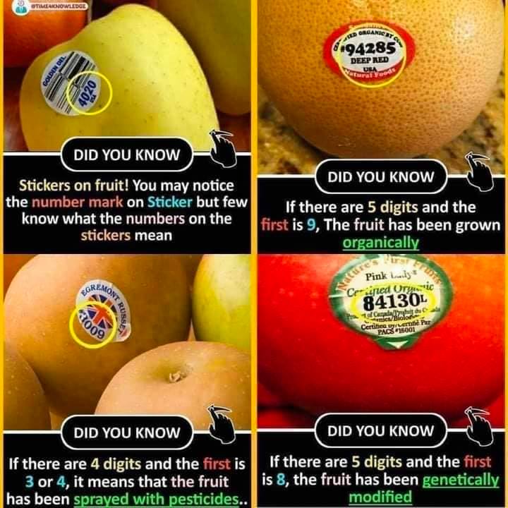 🥕 #9 or #4? It turns out produce stickers can tell you more than