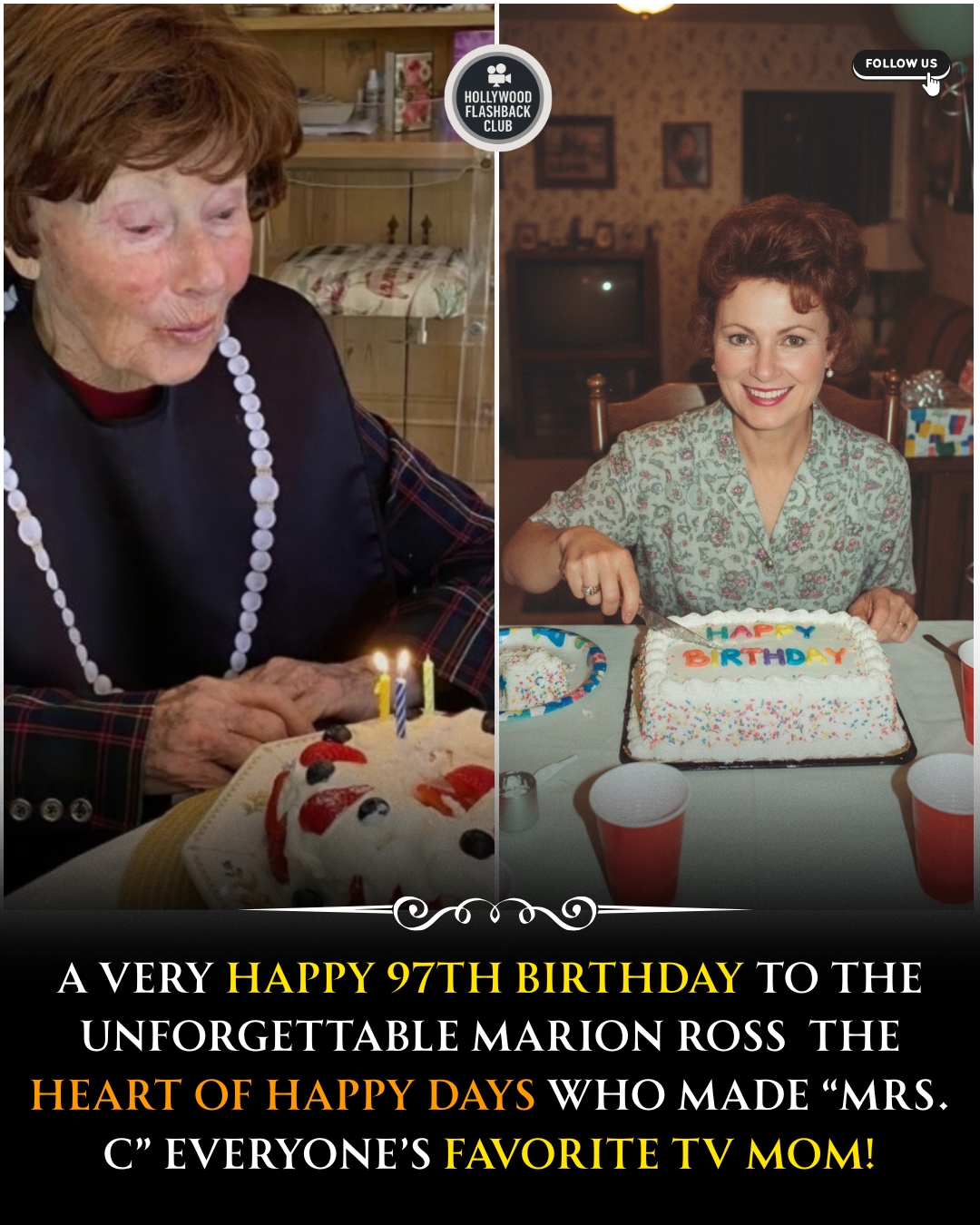 Hollywood - For over a decade, Marion Ross lit up television screens as ...
