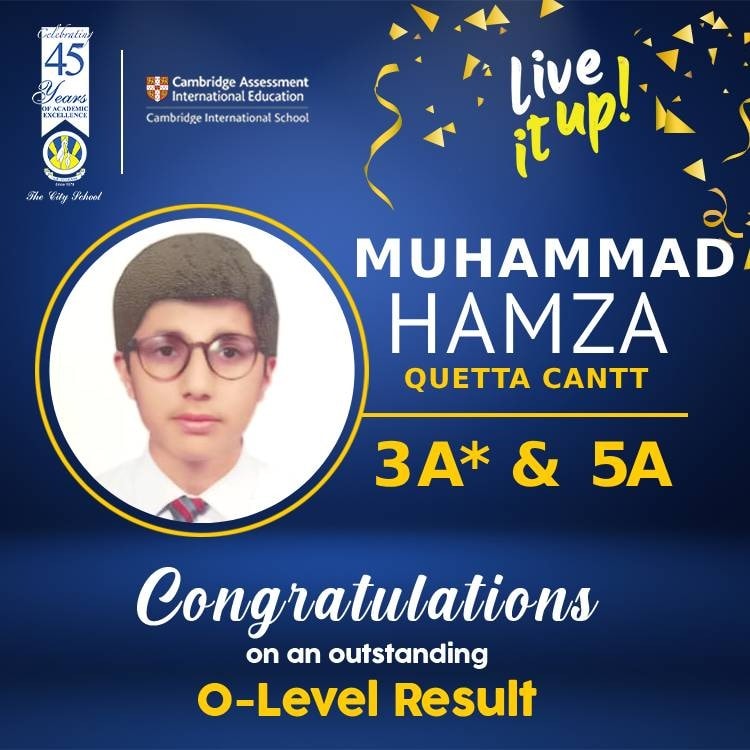 🎉📚 Congratulations to... - The City School Cantt Campus II