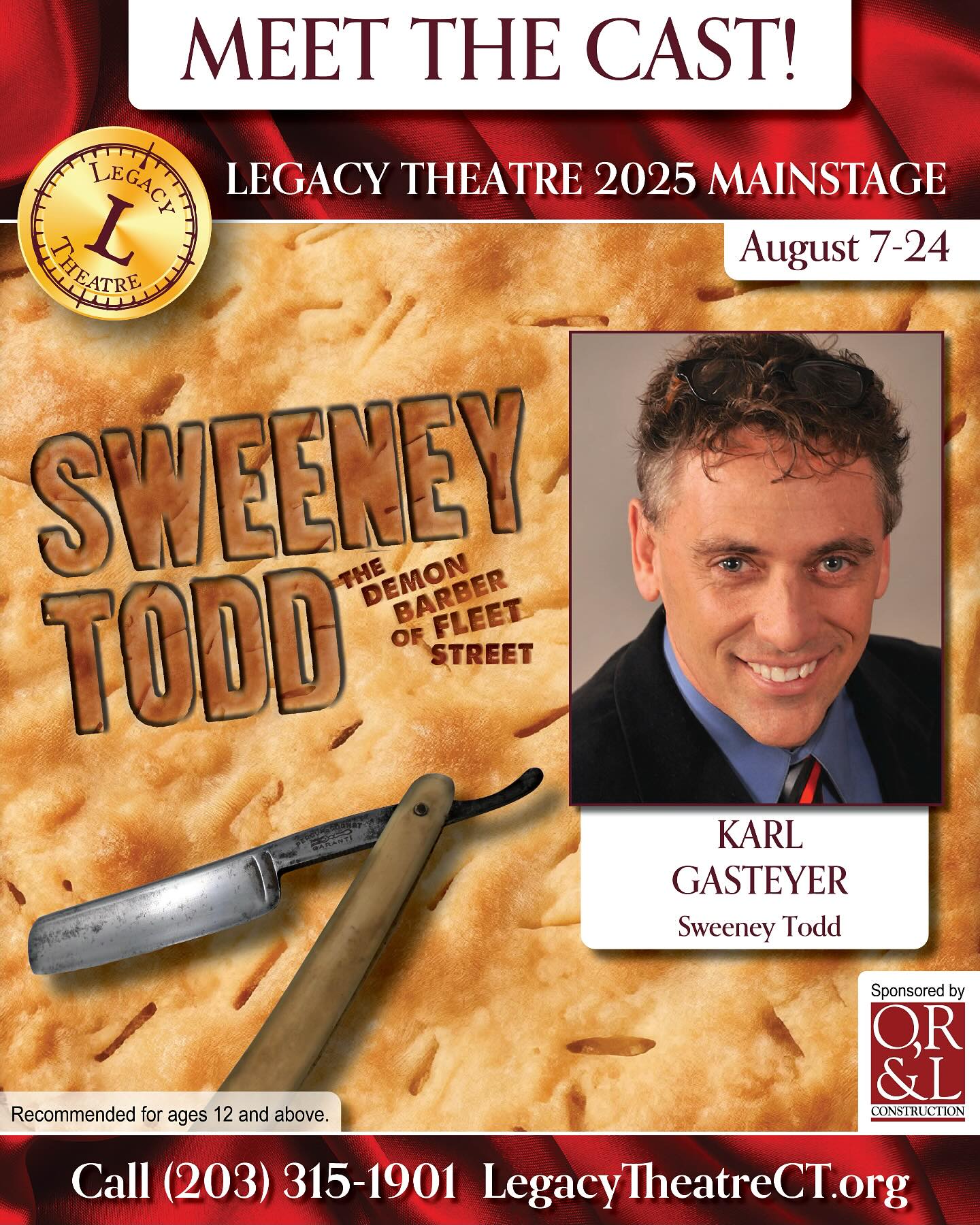 🎭 Meet Karl Gasteyer, who plays the... - Legacy Theatre CT | Facebook