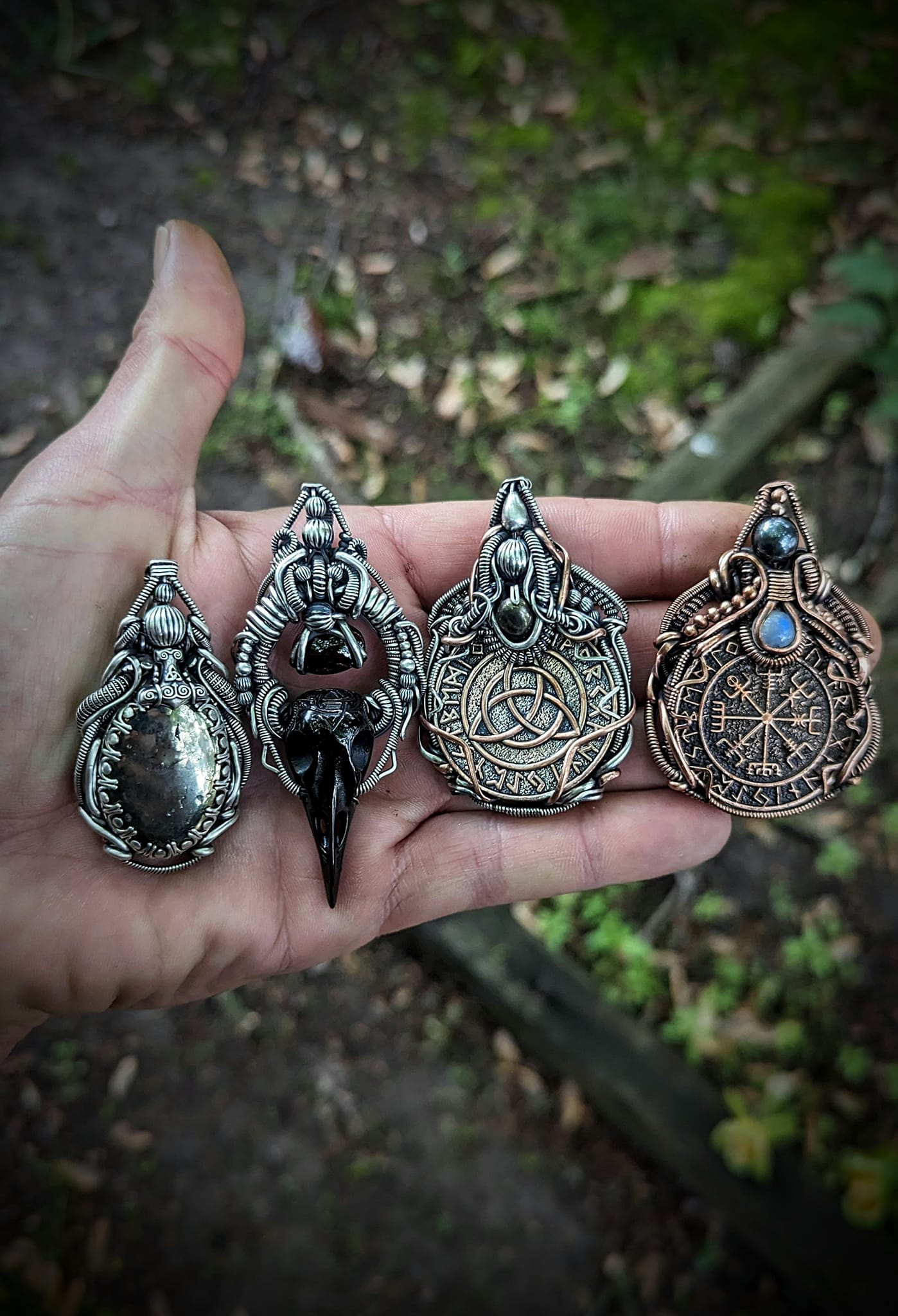 Handmade Viking-inspired pendants for sale
