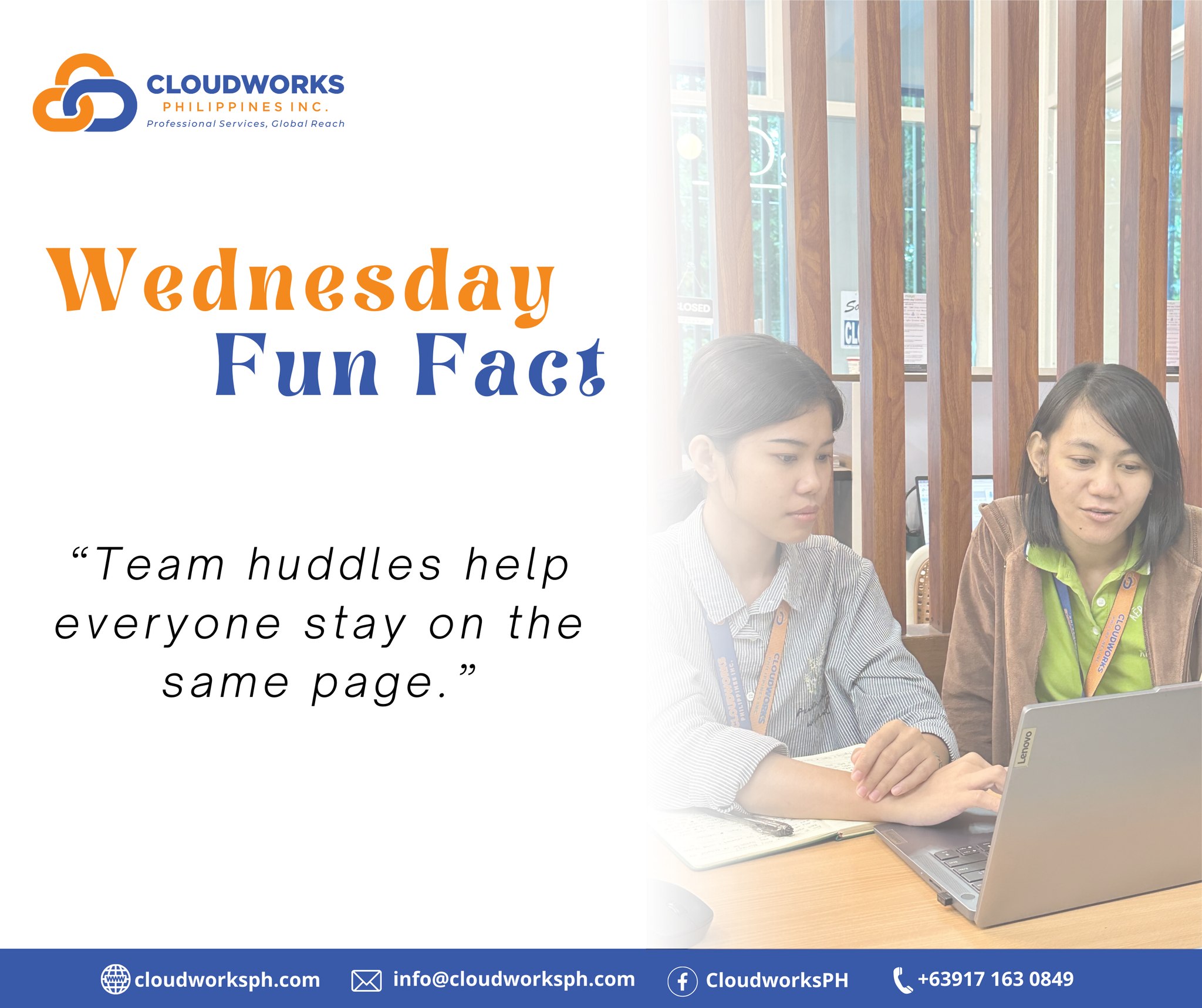 Cloudworks - A short daily check-in ensures projects move smoothly and ...