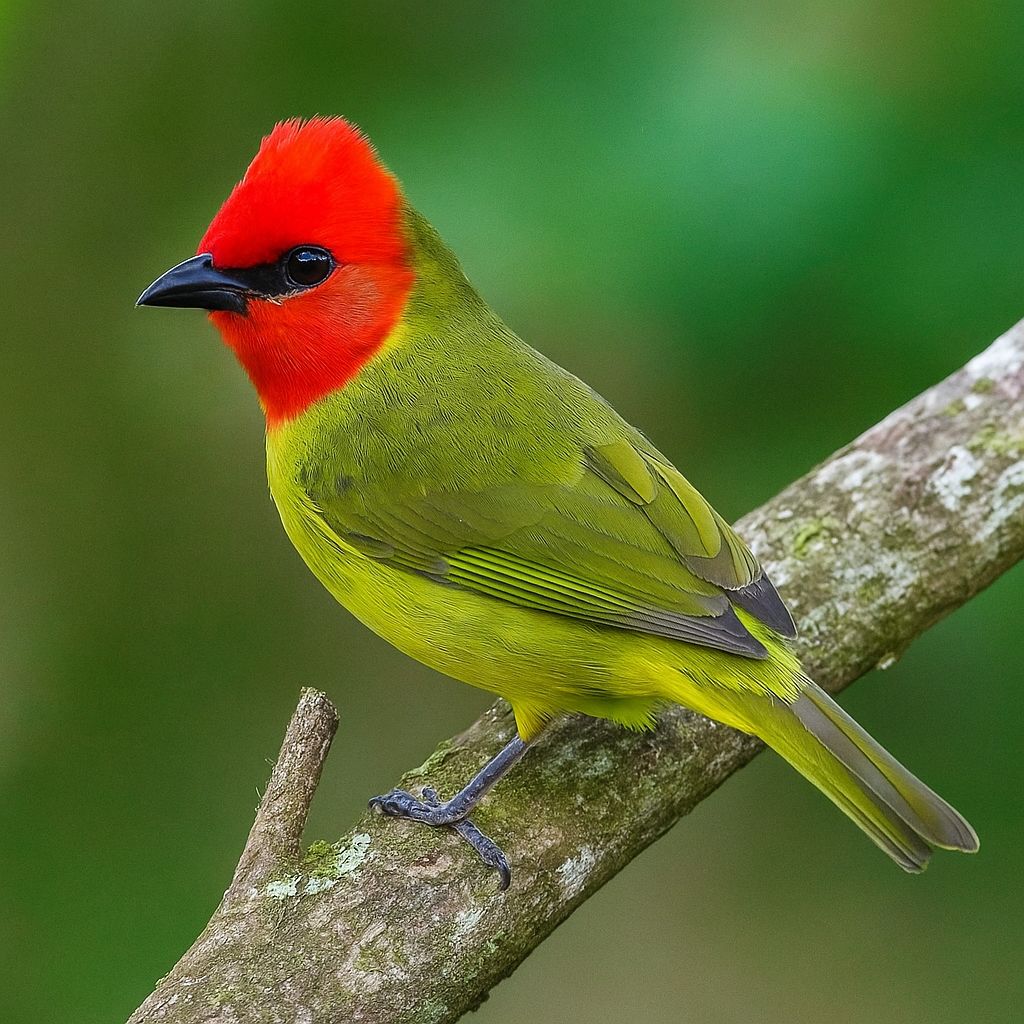Chandu - The bird in the image is a Red-headed Tanager (Piranga ...