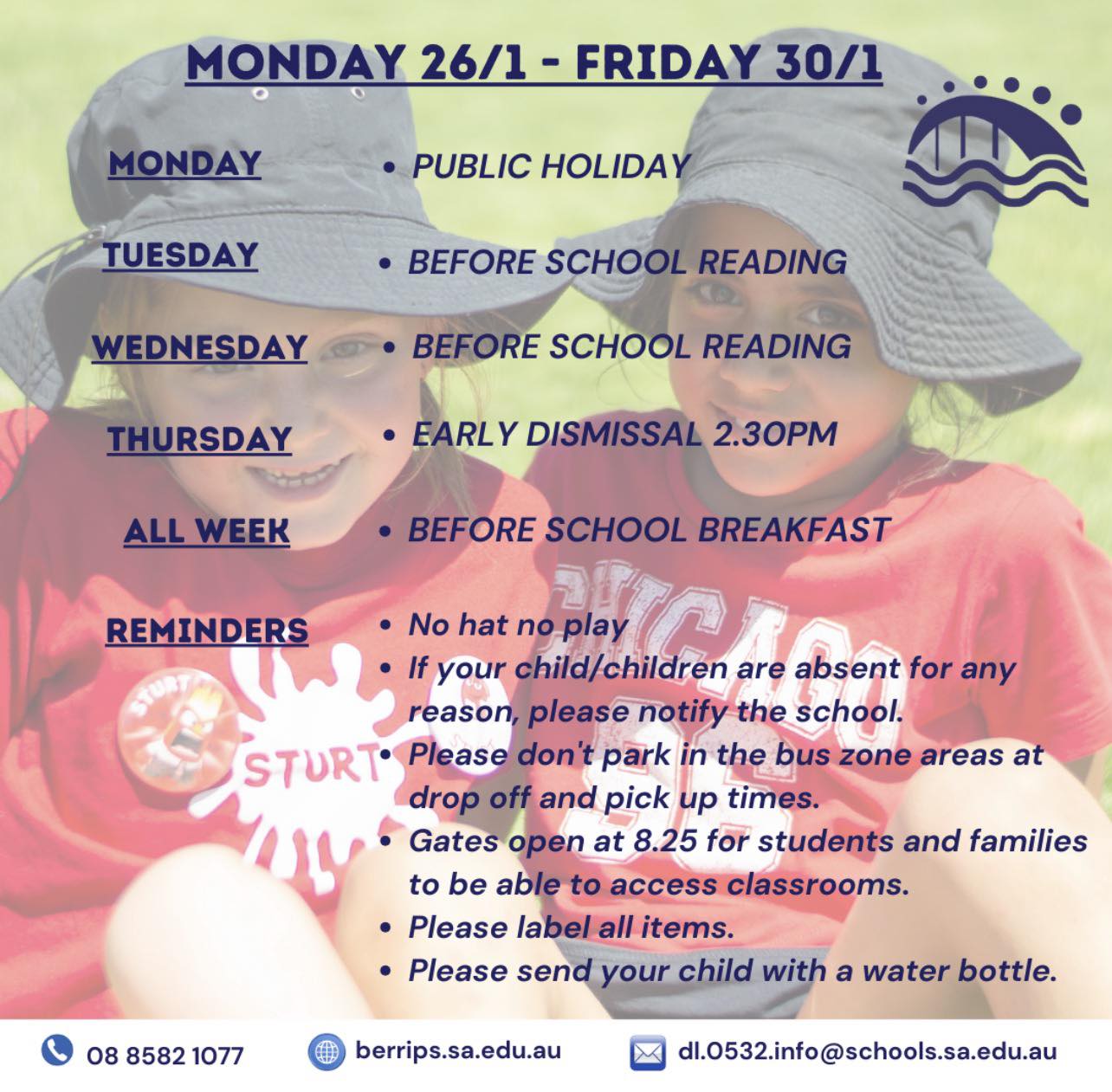 ⭐WHATS ON - Term One, Week One⭐... - BERRI Primary School | Facebook