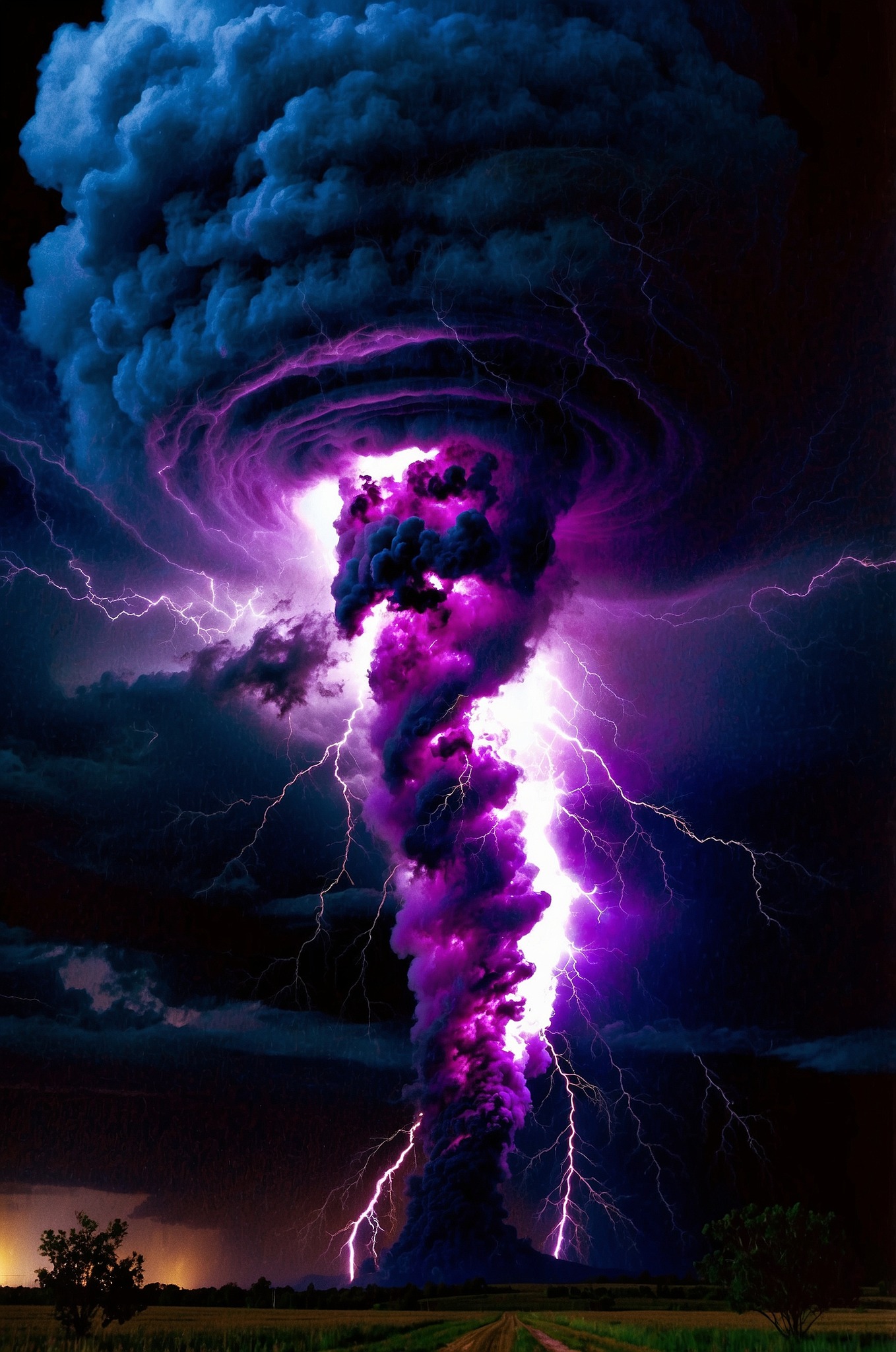 Nature’s - A Symphony of Sky Rage ⚡️🌪️ A storm rises from the dark ...