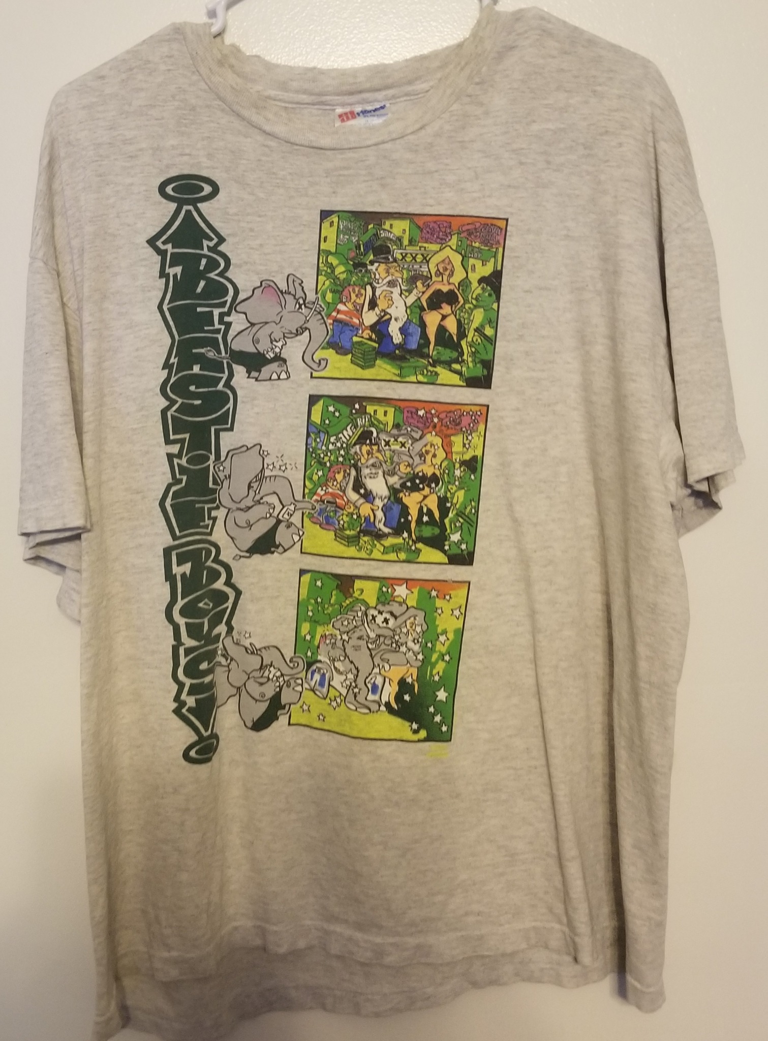 Vintage Beastie Boys Brooklyn Dust cartoon tee for sale