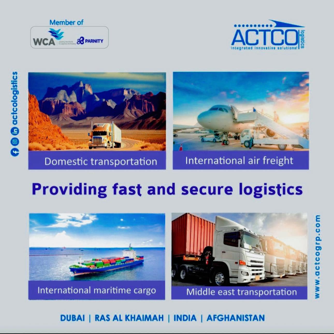 👉... - ACTCO Afghan Container Transit & Freight Forwarding Co. | Facebook
