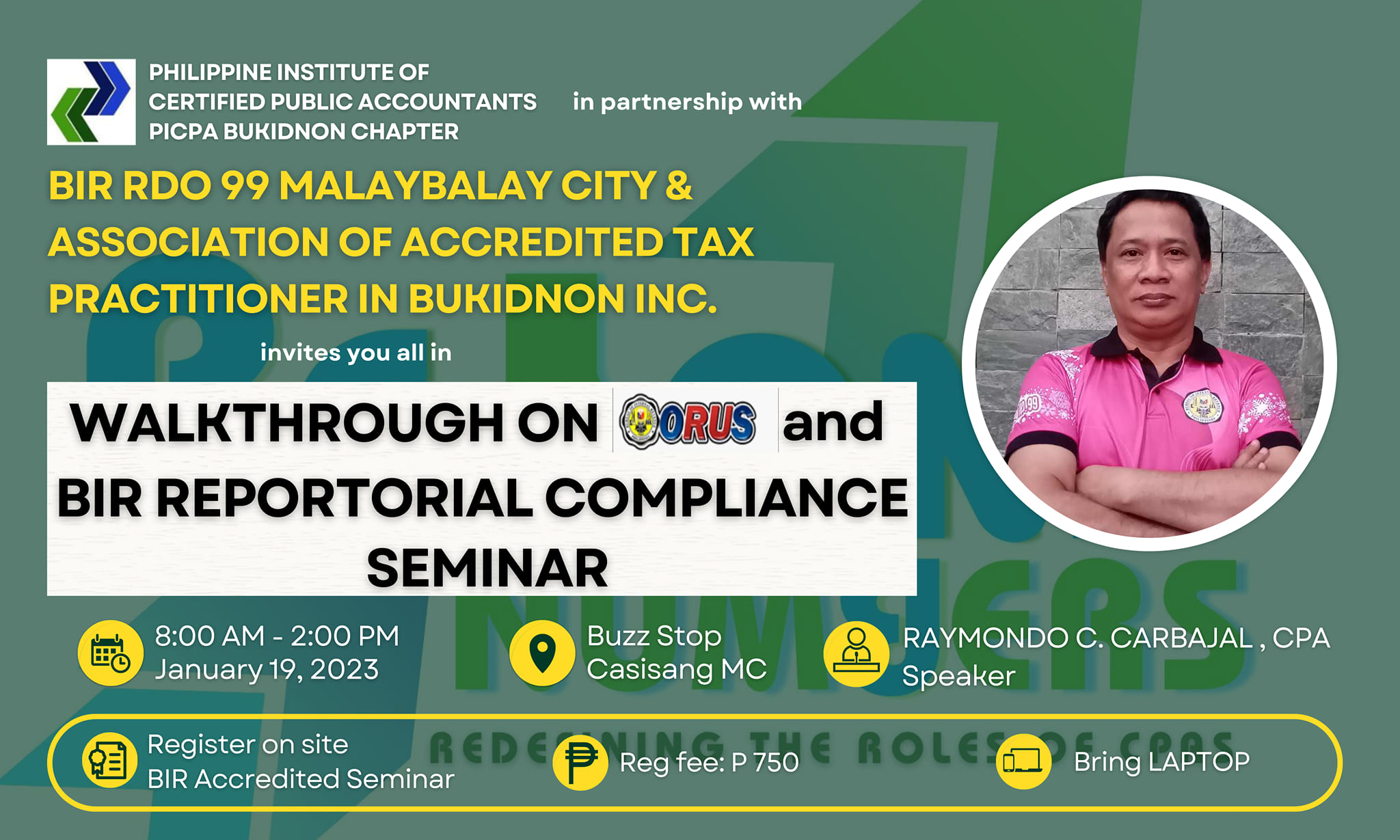 📌 PICPA Bukidnon Chapter in... - BIR RDO 99 Bukidnon | Facebook