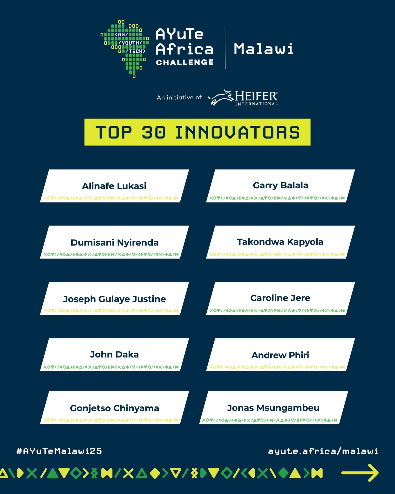 MHub - TOP 30 AYuTe Africa Challenge Malawi 2025! We are... | Facebook