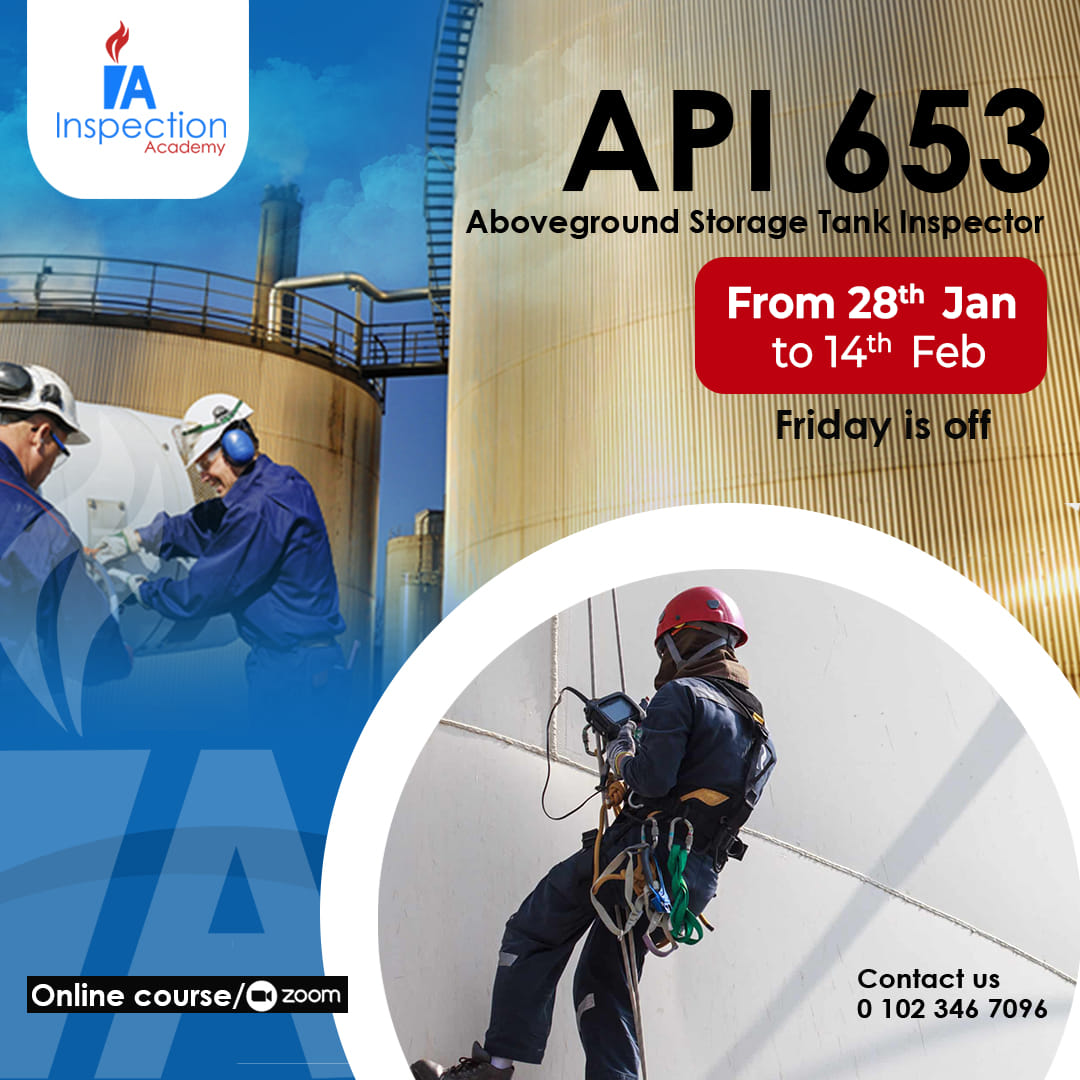 Online Interactive course 🛑 API 653... - Inspection Academy | Facebook