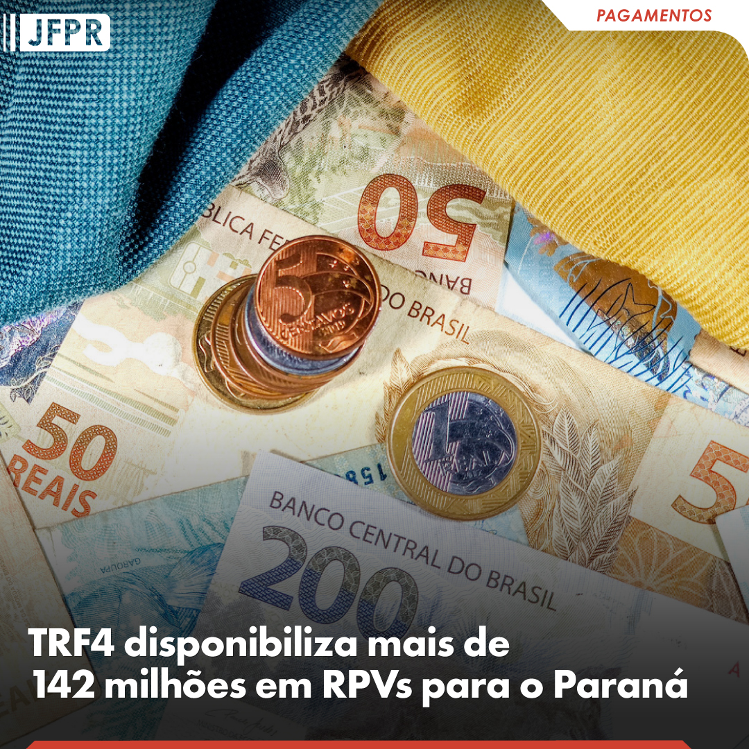 O TRF4 informa que o... - JFPR - Justiça Federal do Paraná