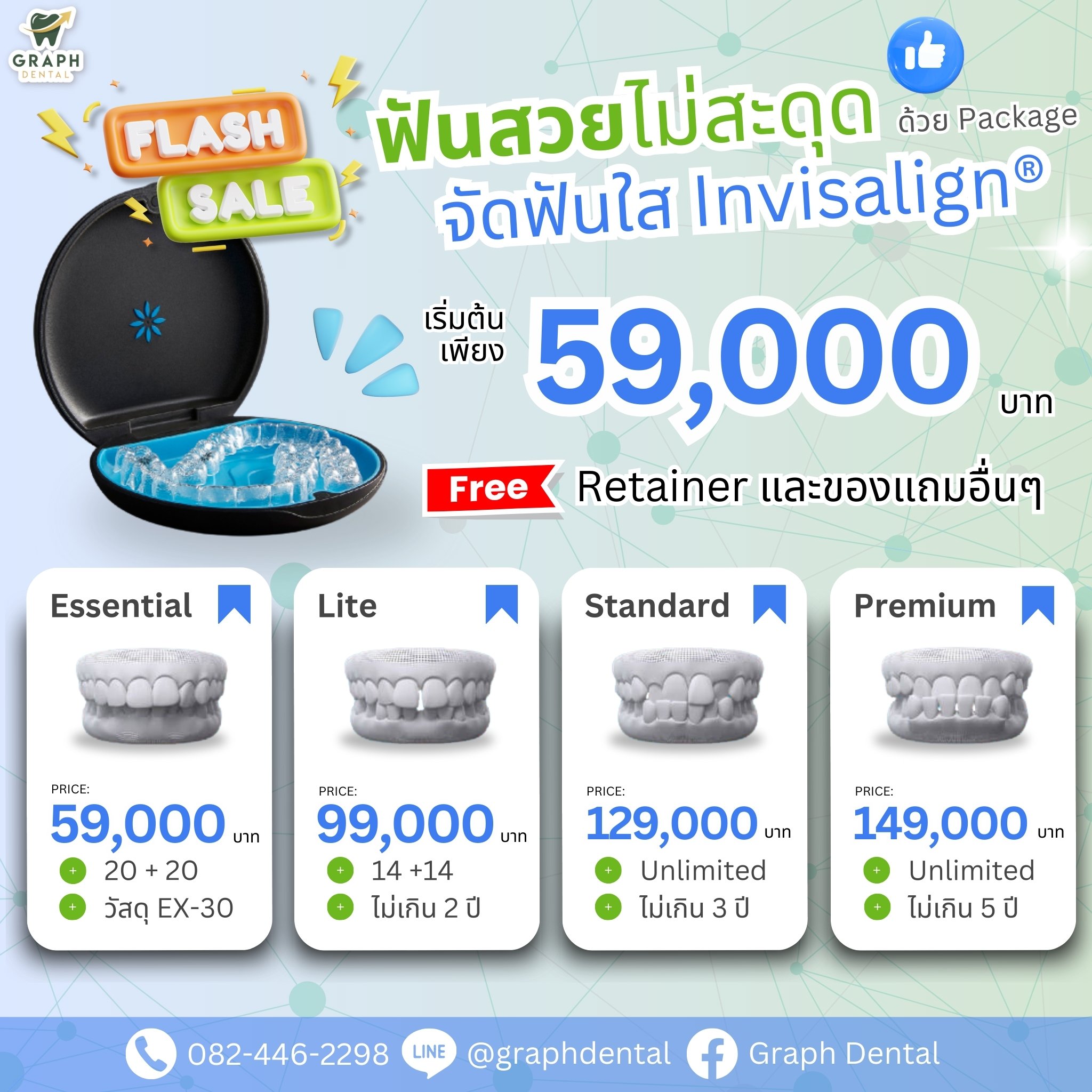 Graph - 🦷 ฟันสวยไม่สะดุดด้วย Package จัดฟันใส Invisalign และ Invisalign ...