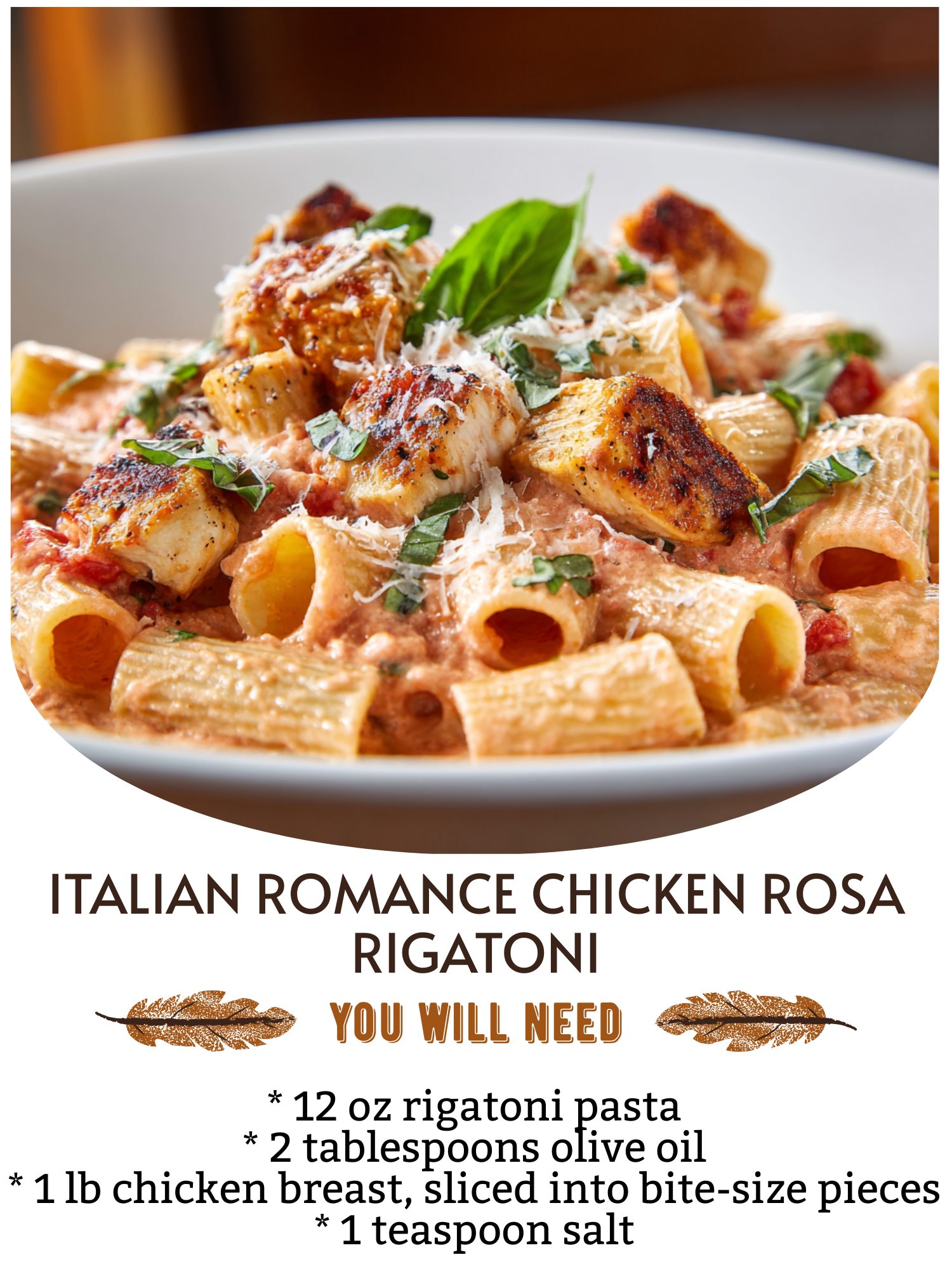 Simple - 🍝🌹 Italian Romance Chicken Rosa Rigatoni 🍗 Tender chicken and ...