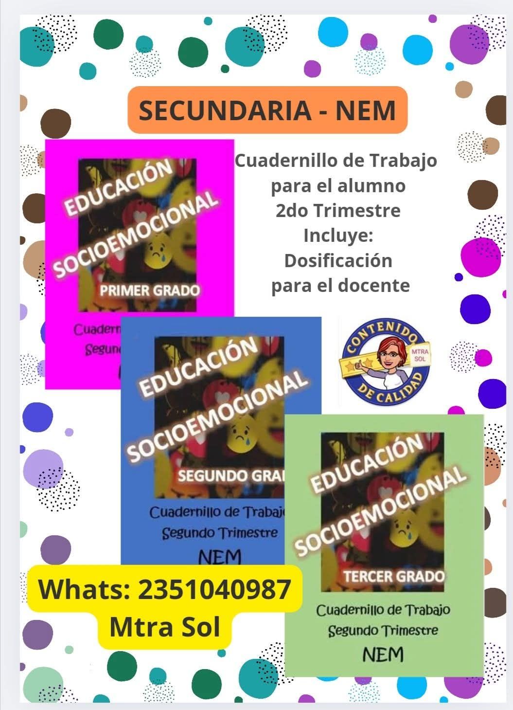 SECUNDARIA CICLO ESCOLAR 2023-2024 | TUTORÍA/ EDUC. SOCIOEMOCIONAL ...