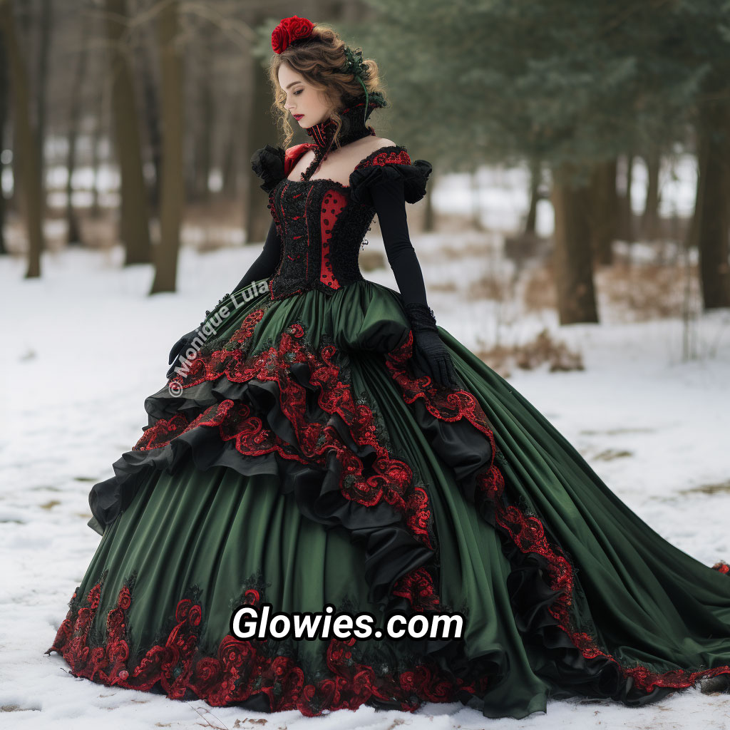 gothic christmas dress Drawstring Lolita or a dress+red bowknot set Whimsigothic Celestial Velvet Dress, Gothic