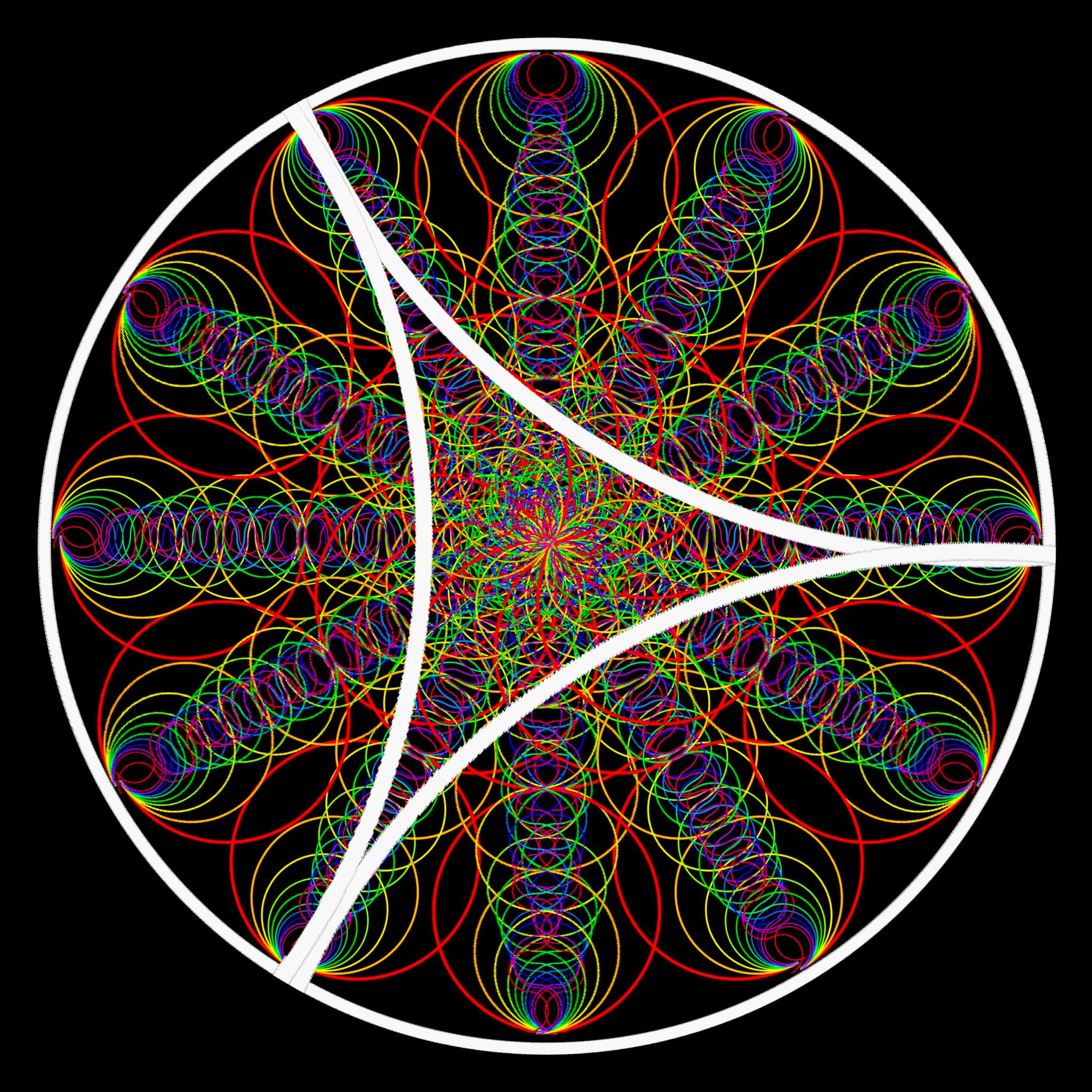 Experiments with overlaying arch shapes on a sound wave pattern as