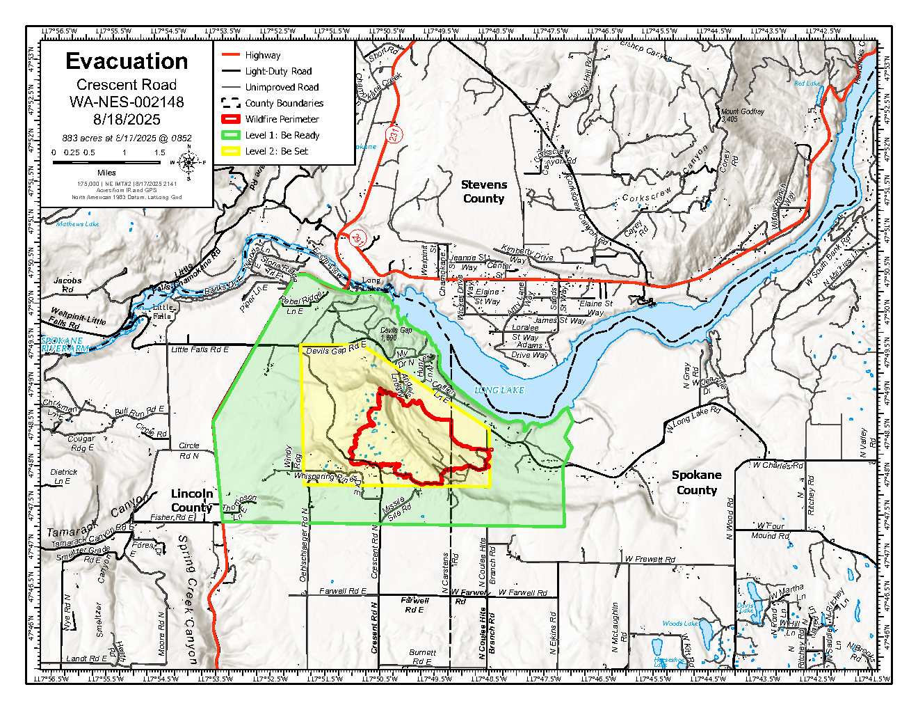 Lincoln - **CRESCENT ROAD FIRE UPDATE 8/18/2025 @ 8:00 AM** Evacuation ...
