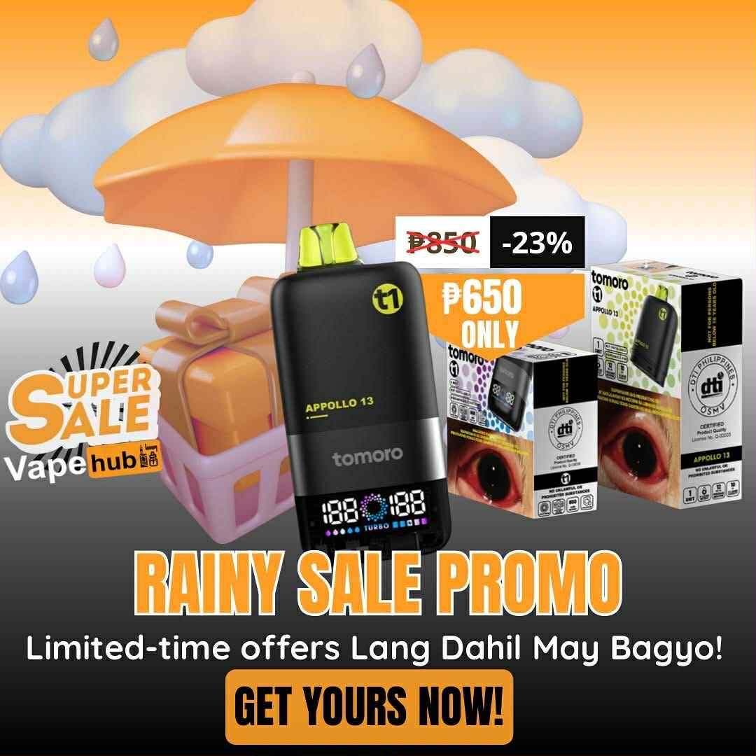 vape sale promo deals Get almost 23% Discount when your Purchase Tomoro T1 Disposable. Price 650 only Choose Finish:Carbon Black thongso_Dung Tích_15ml Relx Infinity Essential Compatiable