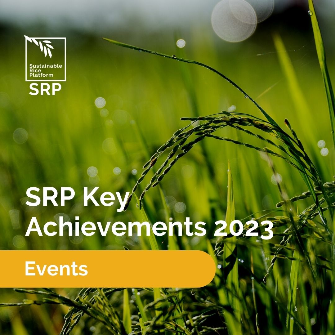 Celebrating SRP's Milestones... - Sustainable Rice Platform | Facebook