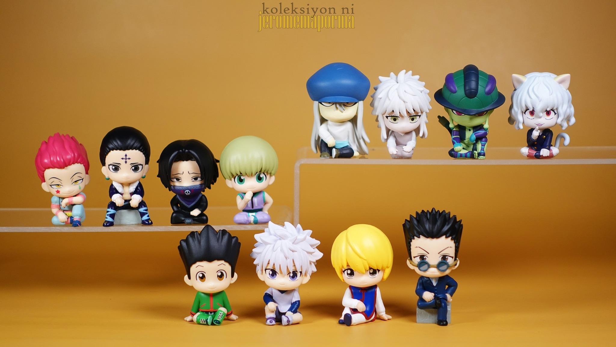 Bandai Gashapon Suwarasetai Hunter X Hunter Volumes 1-3, complete