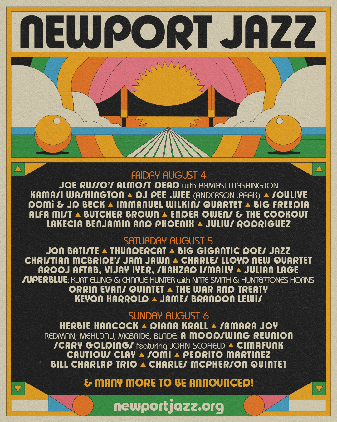 The annual Newport Jazz Festival has announced its 2025 lineup