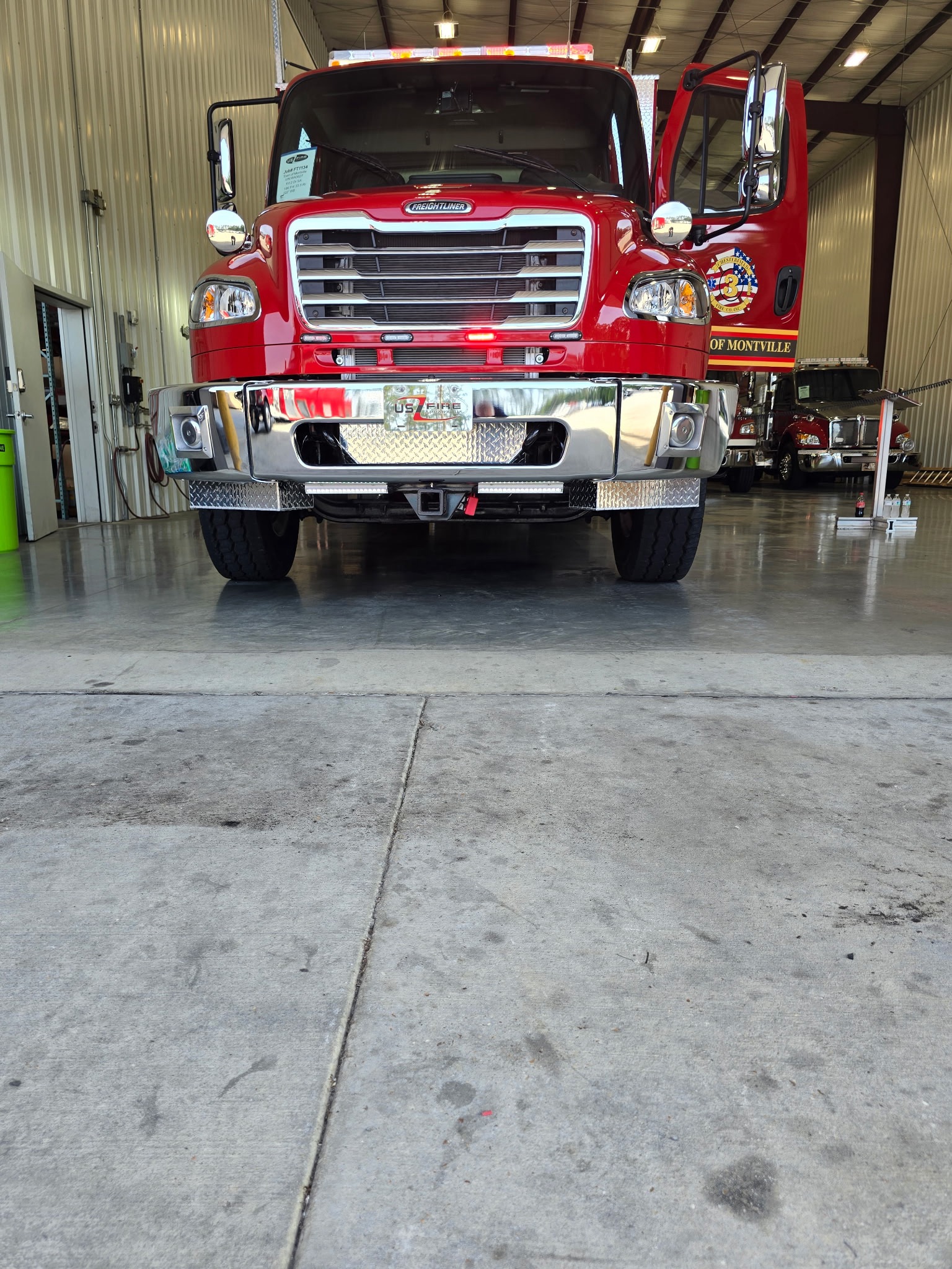 Chesterfield fire company’s wet down for the new M-37 Rescue Truck