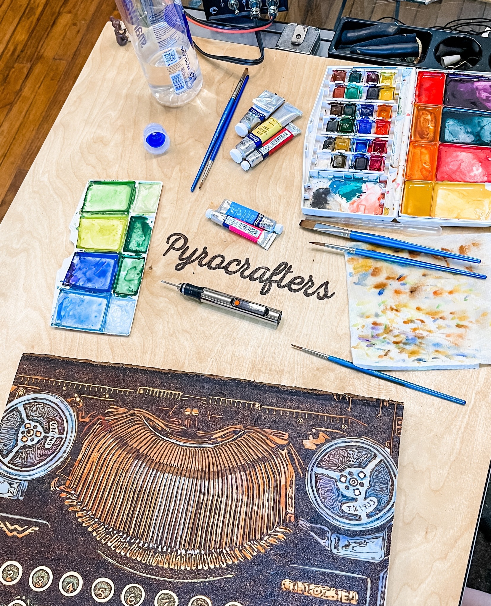 Pyrocrafters - My messy pyro desk...there's always a piece... | Facebook