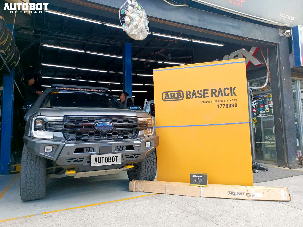 Autobot - The ARB Base Rack is now ready to be mounted on this Ford ...