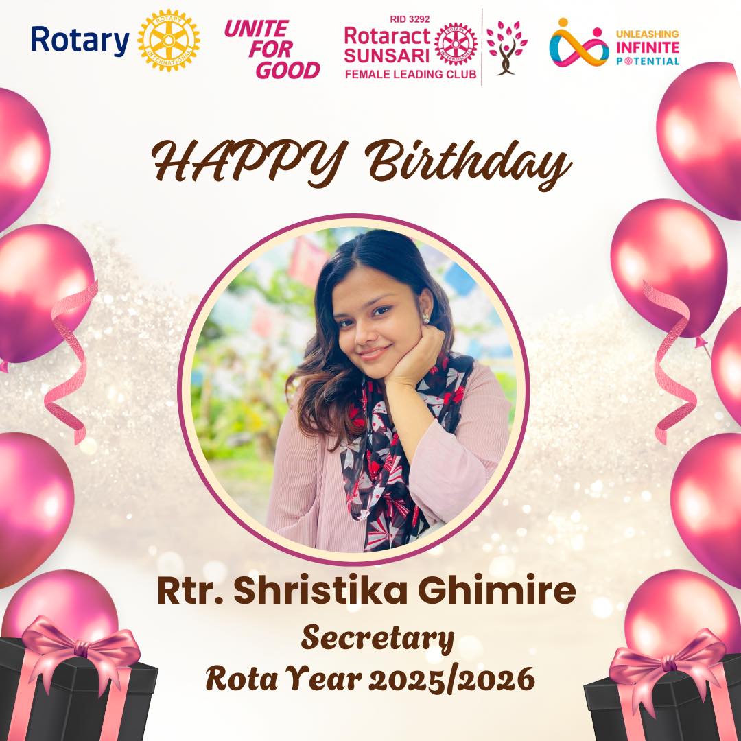 Rotaract - Last but definitely not the least sending heartfelt birthday ...