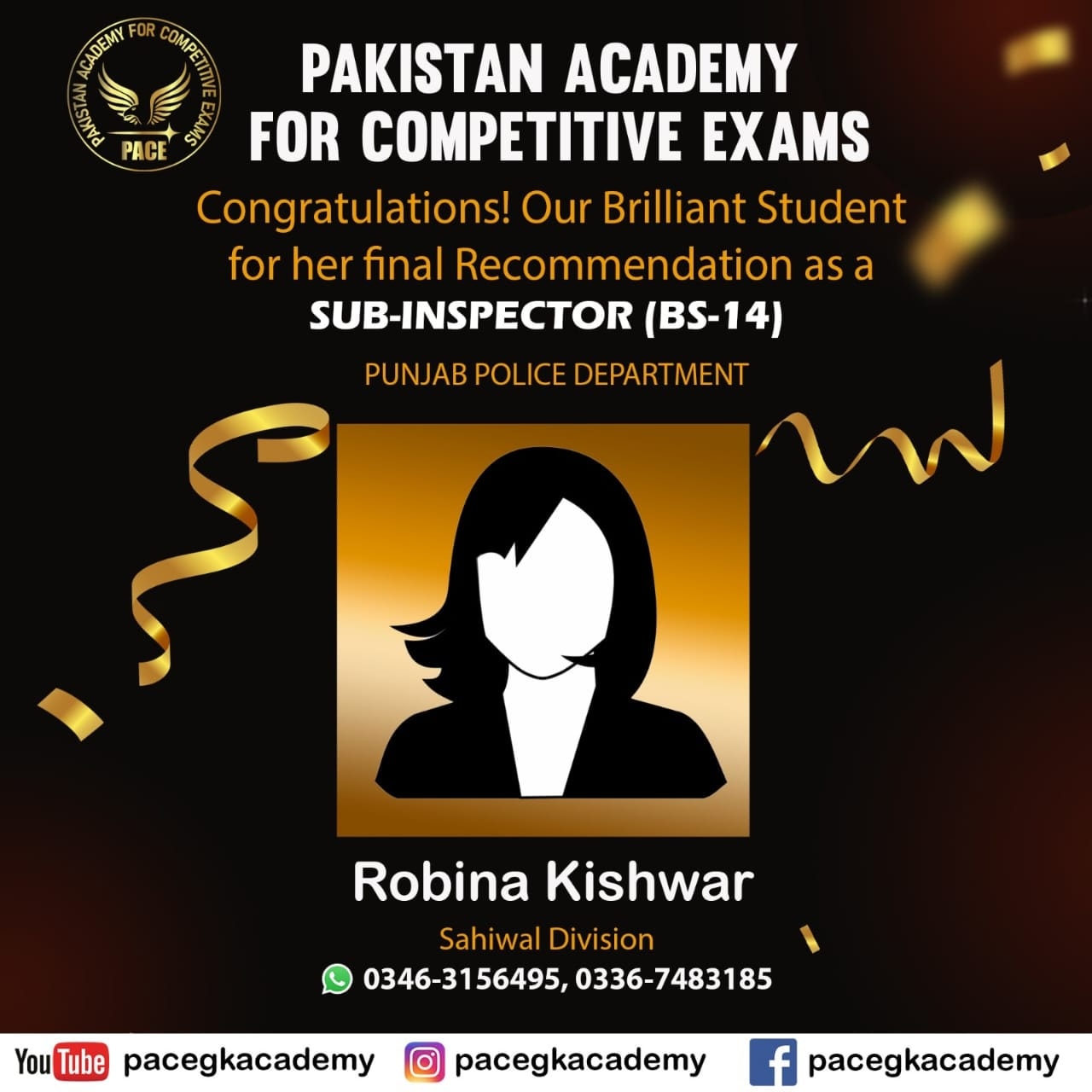 Info - Congratulations our Brilliant Student Robina Kishwar 🎉 We are ...