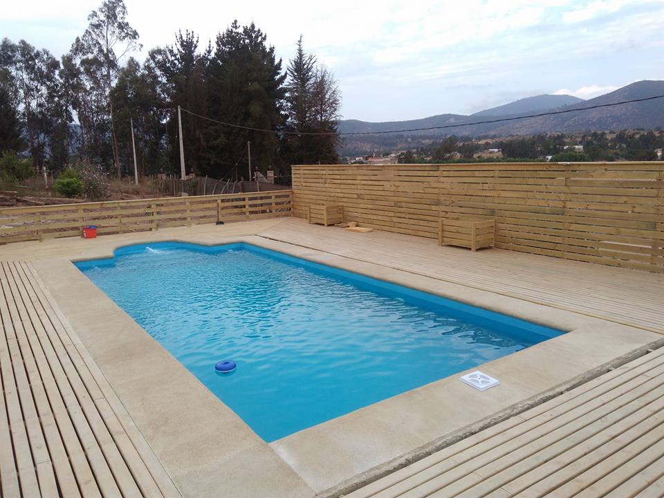 Ya inauguramos linda piscina - Cabañas Bosques del Rungue