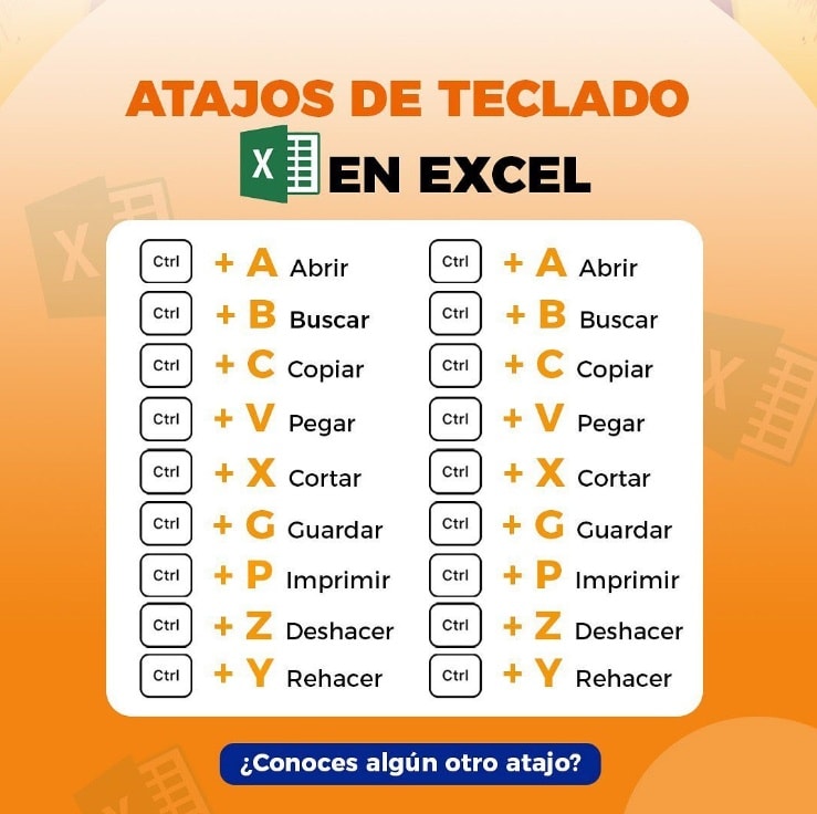 raymon_acuna - Atajos de teclado en excel #tips #excel #app #tutorial # ...
