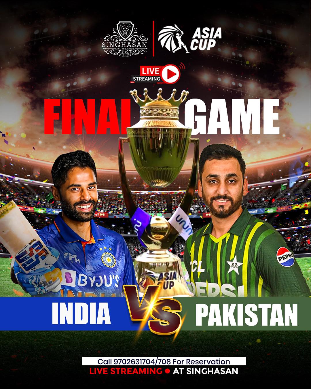 Singhasan - 🏆FINAL SHOWDOWN ALERT!🏏 Catch the Asia Cup 2025 Grand ...