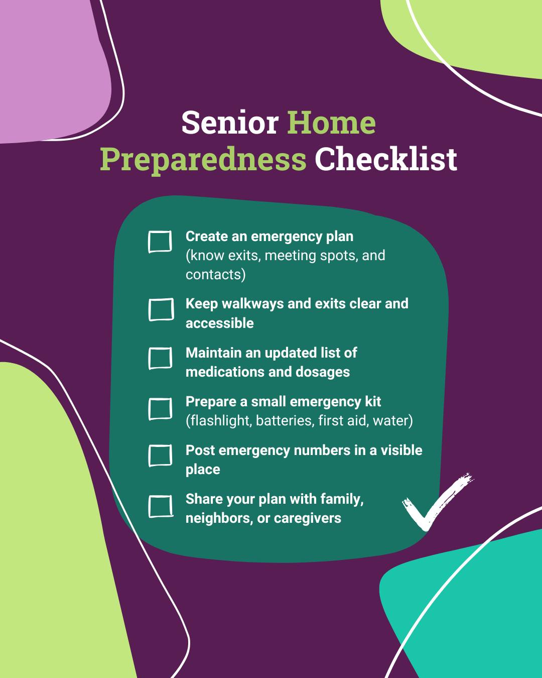 A Place - For seniors, home safety includes emergency plans, accessible ...
