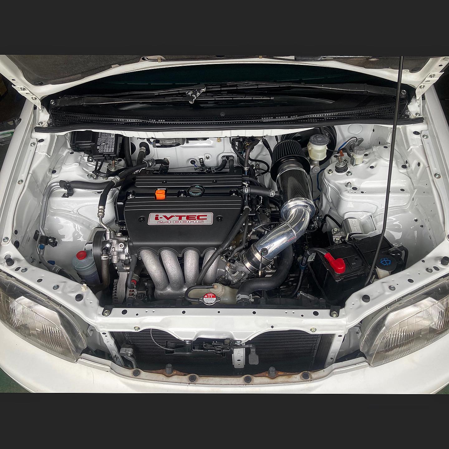 EK9シビック タイプR の中間パイプをストレート加工&上げ加工しました 