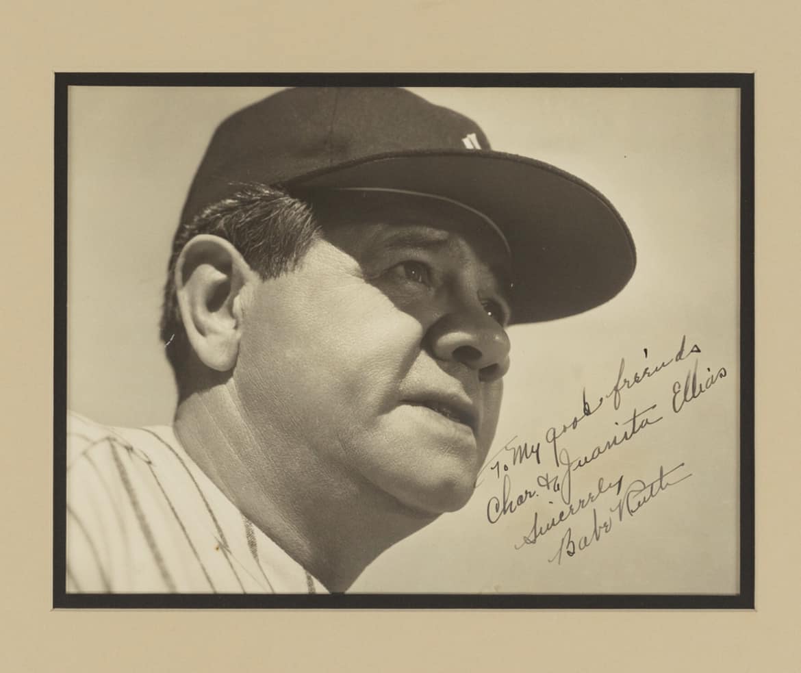 Heritage - This Babe Ruth signed photograph reveals a secret the ...