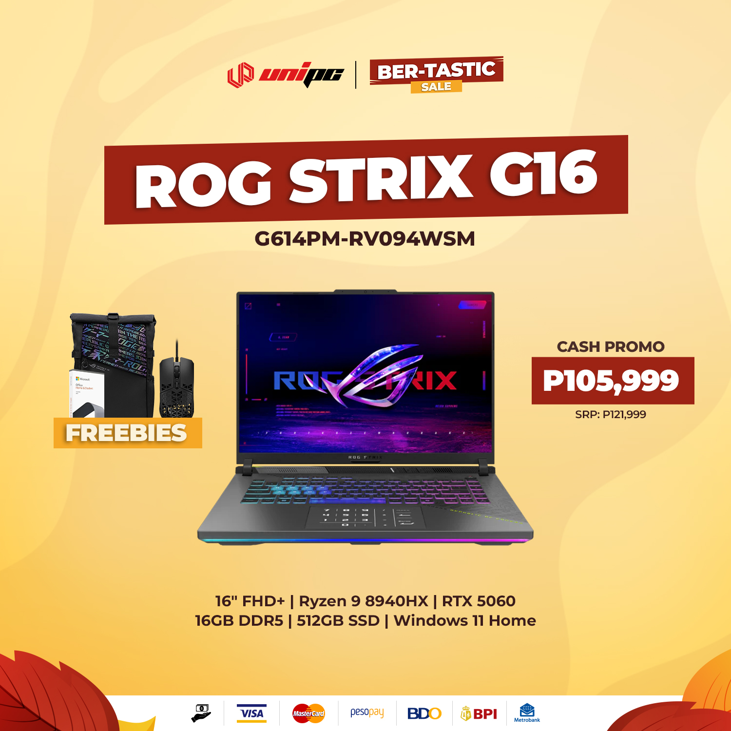 UniPC - Level up your game with the ROG Strix G16, Ryzen 9 + RTX power ...
