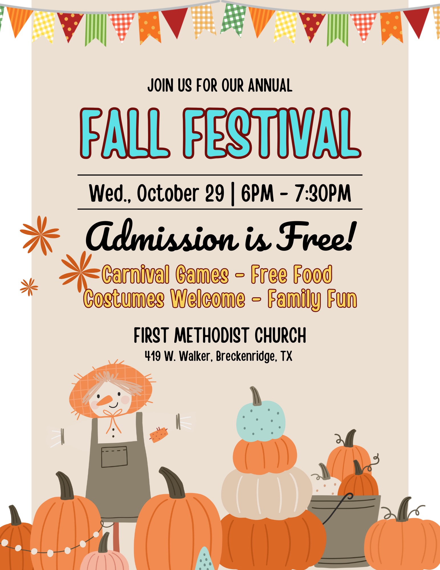 Fall Festival at First Methodist Church