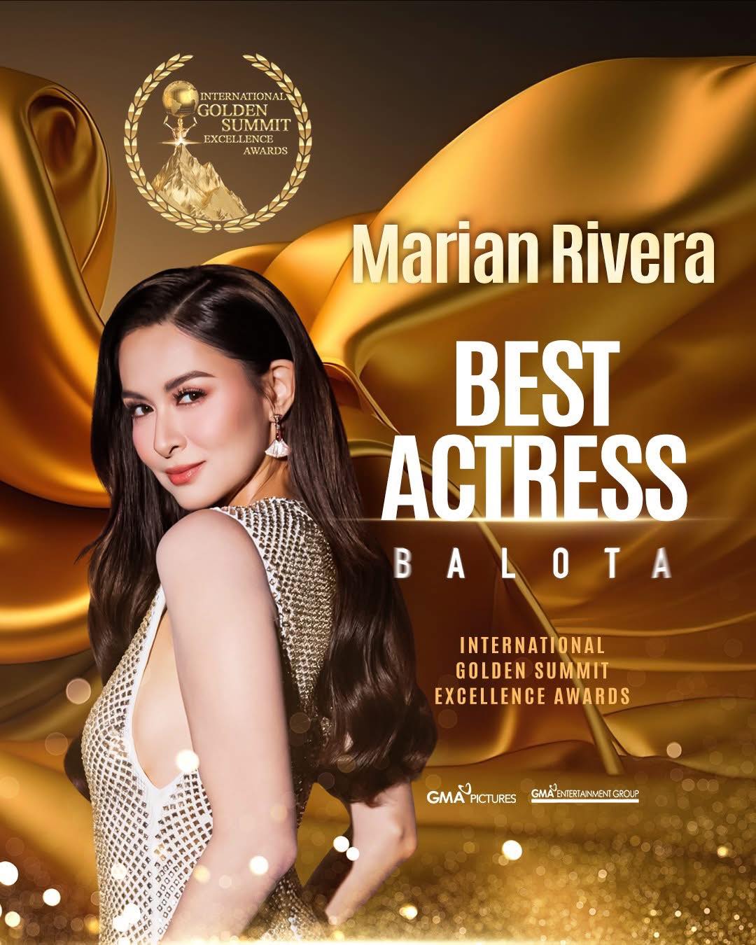 Primetime - Marian Rivera 𝗥𝗲𝗰𝗲𝗶𝘃𝗲𝘀 𝗣𝗿𝗲𝘀𝘁𝗶𝗴𝗶𝝾𝘂𝘀 𝗕𝗲𝘀𝘁 𝝖𝗰𝘁𝗿𝗲𝘀𝘀 𝝖𝘄𝗮𝗿𝗱 We ...