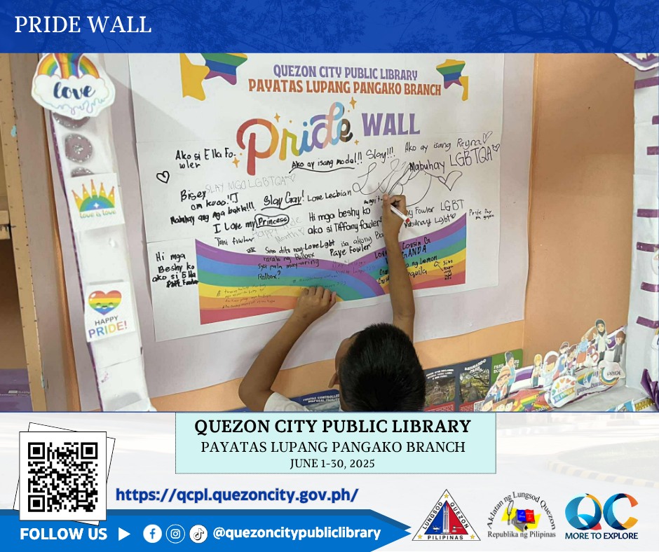 Quezon - Bilang pakikiisa sa taunang pagdiriwang ng Pride Month, ang ...