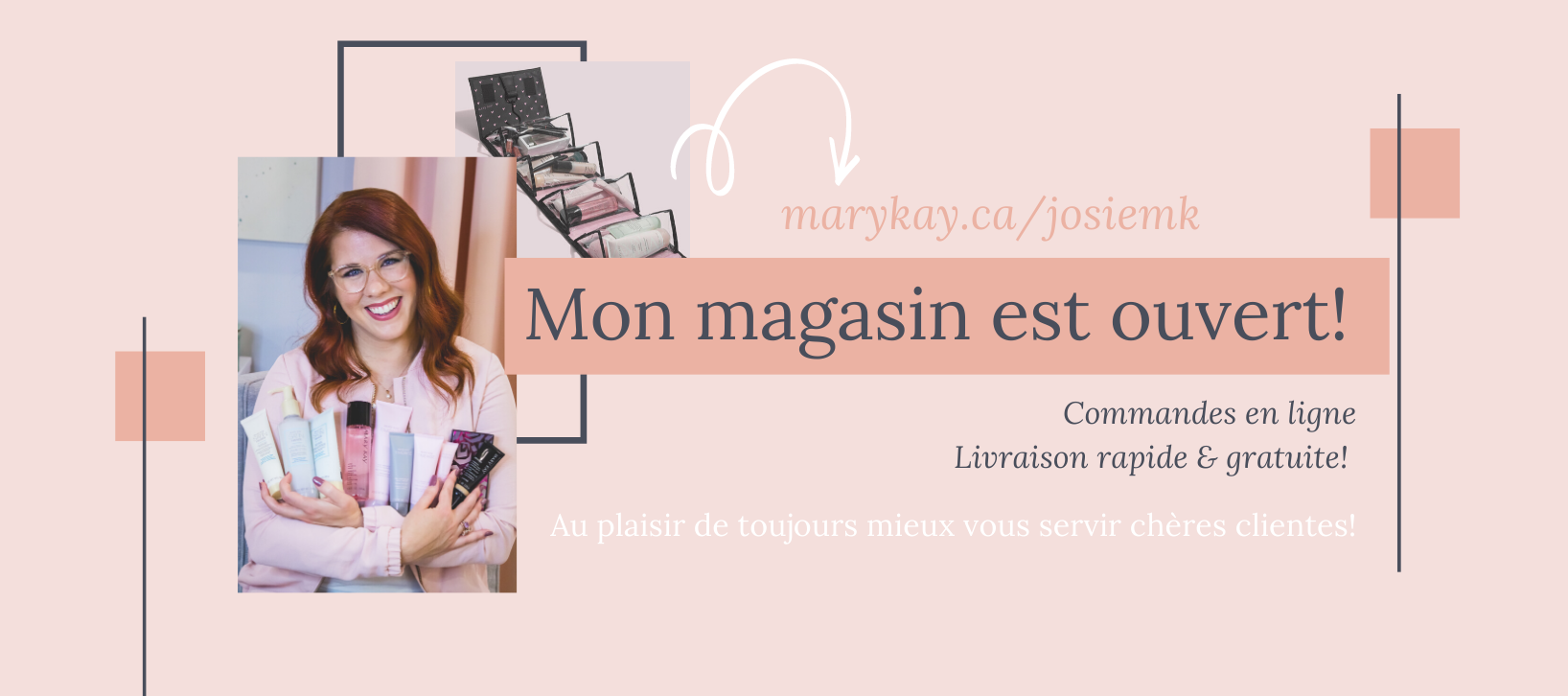 Josie Rocheleau, conseillère en soin de beauté Mary Kay
